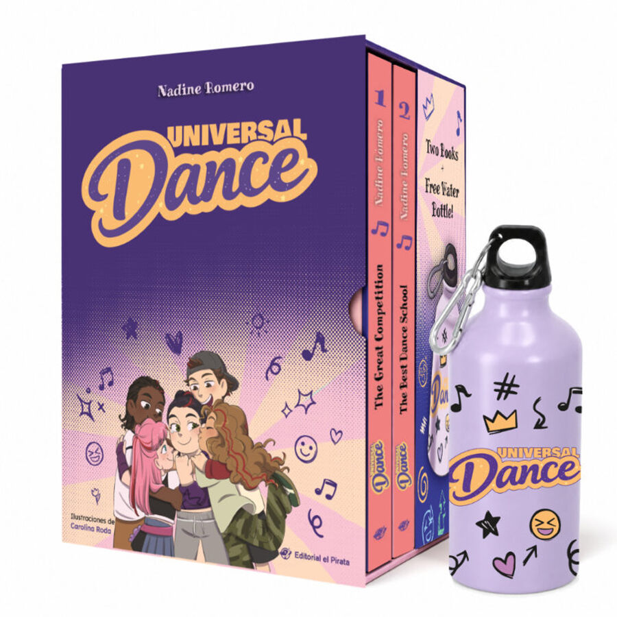 Universal Dance Boxed Set: 2 books + water bottle