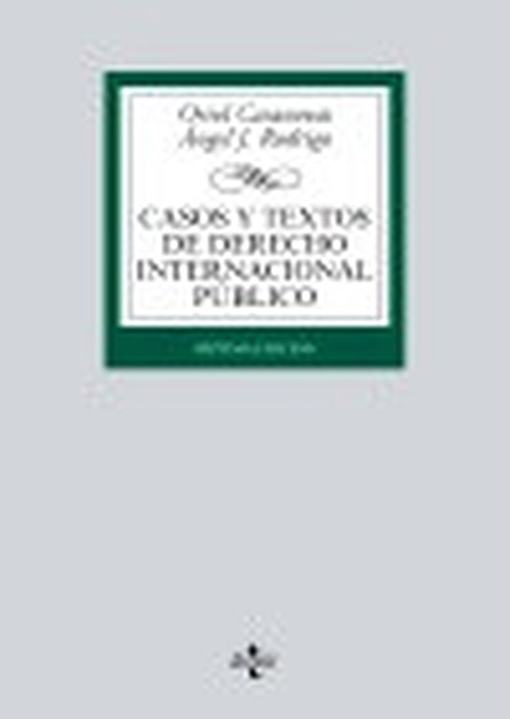 Casos y textos de Derecho Internacional Casos y textos de Derecho Internacional
