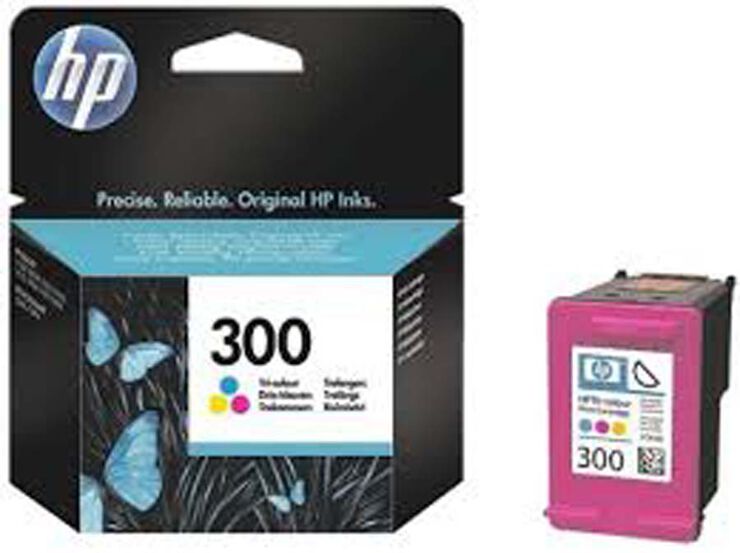 Cartucho original HP 300 tricolor - CC643EE