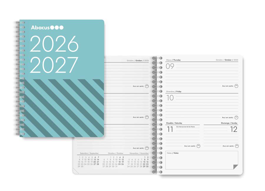 Agenda escolar Abacus 2026-27 catal&aacute;n