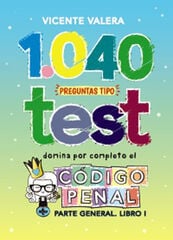 1040 preguntas tipo test. Código Penal 1040 preguntas tipo test. Código Penal