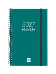 Agenda Finocam Opaque Semana Vista Horizontal 2027 Catal&aacute;n Verde