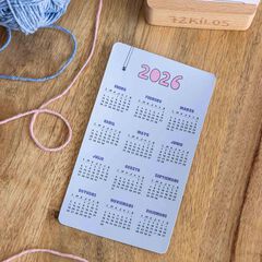 Calendario mesa de tarjetas 72 Kilos 2026 castellano