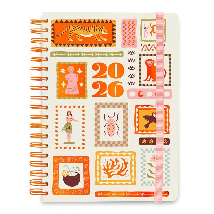 Agenda A5 sem/vista mult 2026 Tropical Treasure