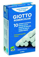 Tiza Giotto Robercolor Antipolvo Blanco 10 unidades