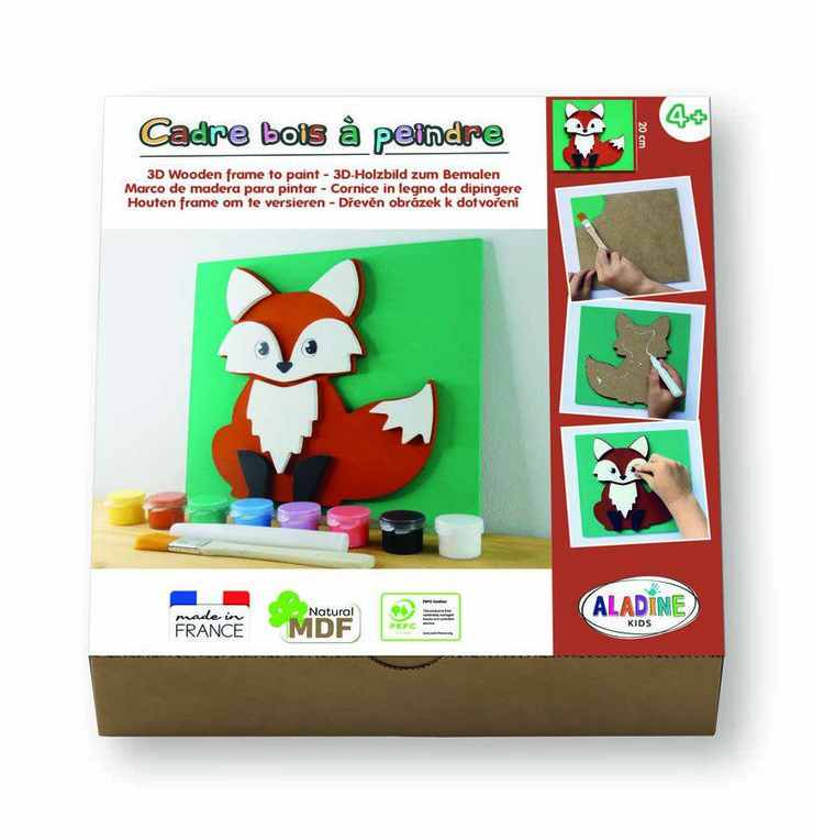 Kit Aladine Pinta Figura madera Zorro