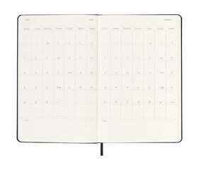 Agenda Moleskine 12m día/pág 2025 L negro