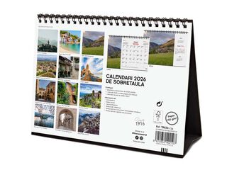 Calendario sobremesa Finocam 2026 Pobles amb encant catalán