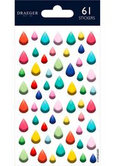 Pegatinas Draeger Gotas colores 61u