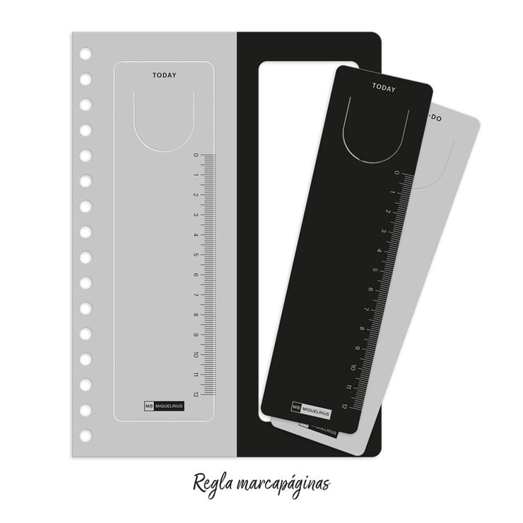 Agenda Miquelrius Plus Wire-O Semana Vista Multiling&uuml;e 2027 Negro