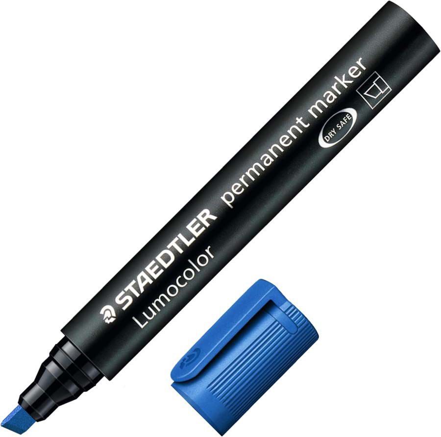 Retolador permanent Staedtler Lumocolor 350 blau