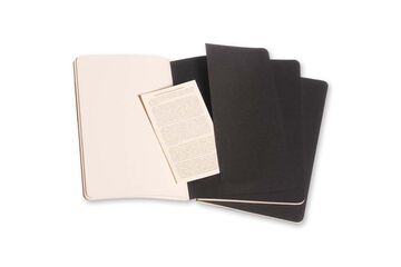 Pack 3 Libretas Moleskine L Negro Liso