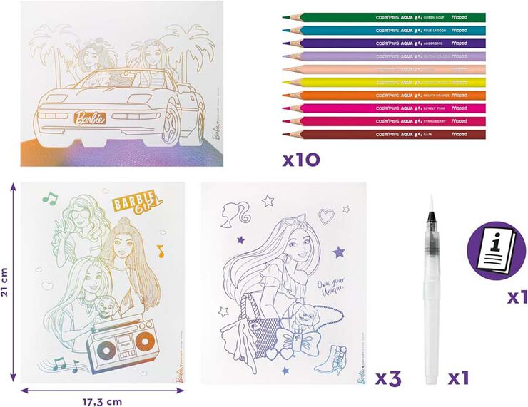 Set Aqua Art Maped Barbie