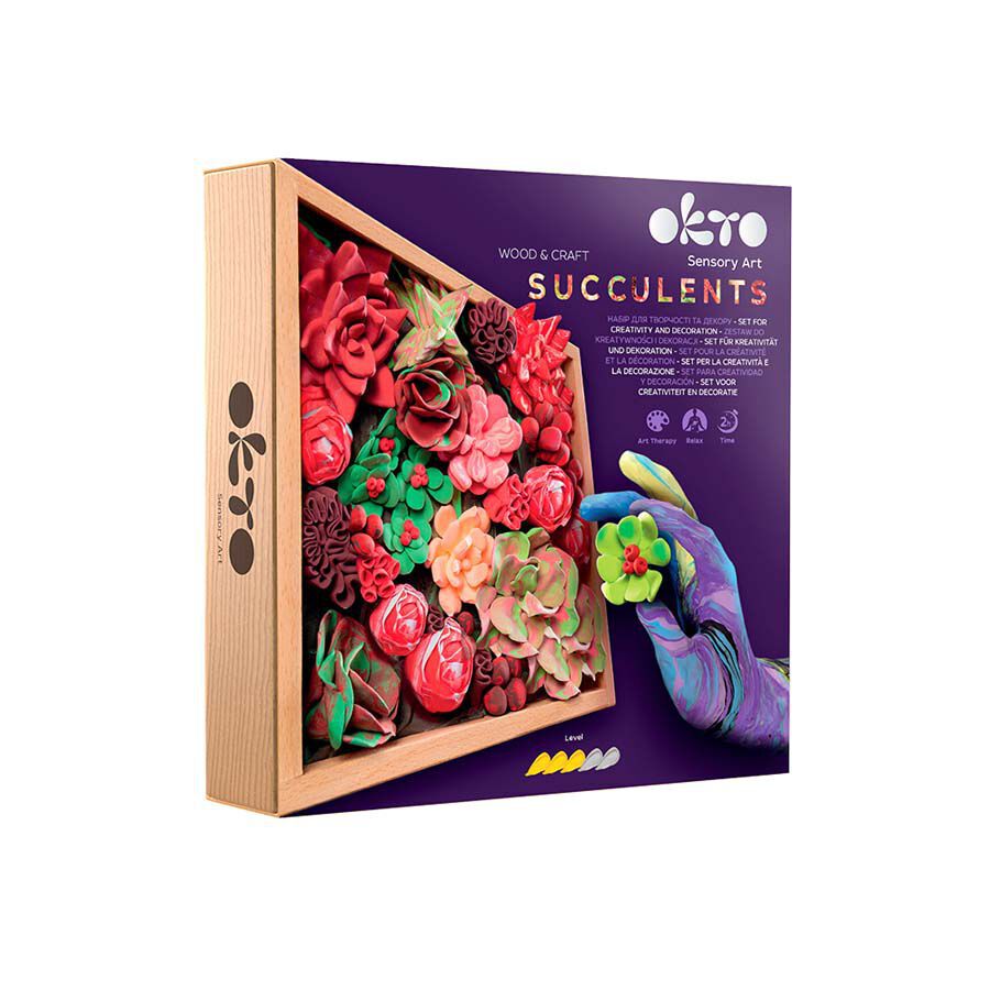 Marc fusta DIY Oktoclay Succulents Passion