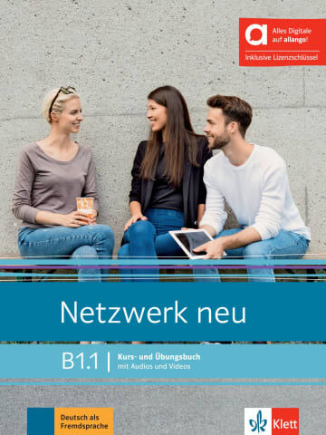 Netzwerk neu B1.1 Kurs und &Uuml;bungsbuch (mit Audios und Videos)