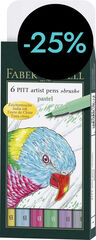 Retoladors Faber-Castell Pitt Pastel 6 colors