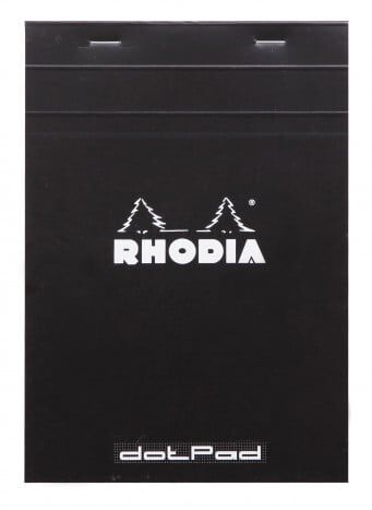 Bloc Rhodia Dots A5 80 fulls negre