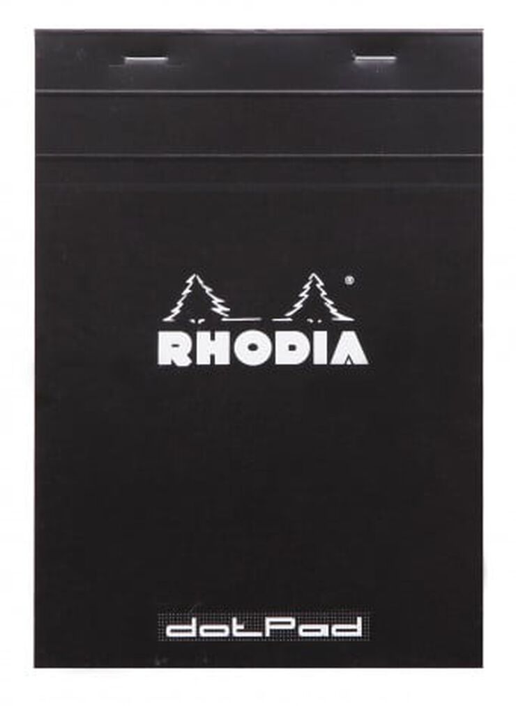 Bloc Rhodia Dots A5 80 fulls negre