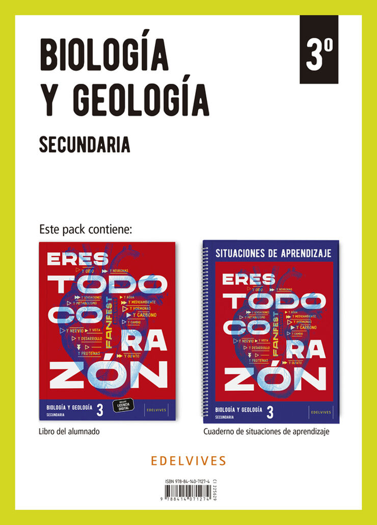 Proyecto: FanFest Biolog&iacute;a y Geolog&iacute;a 3 Secundaria. Libro del alumnado + Cuaderno