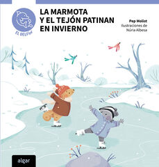 La marmota y el tej&oacute;n patinan en invierno