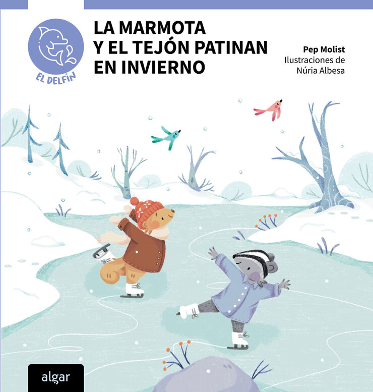La marmota y el tej&oacute;n patinan en invierno
