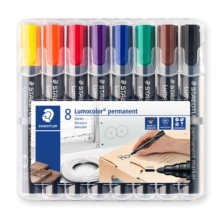 Rotuladores permanentes Staedtler 352 8 colores