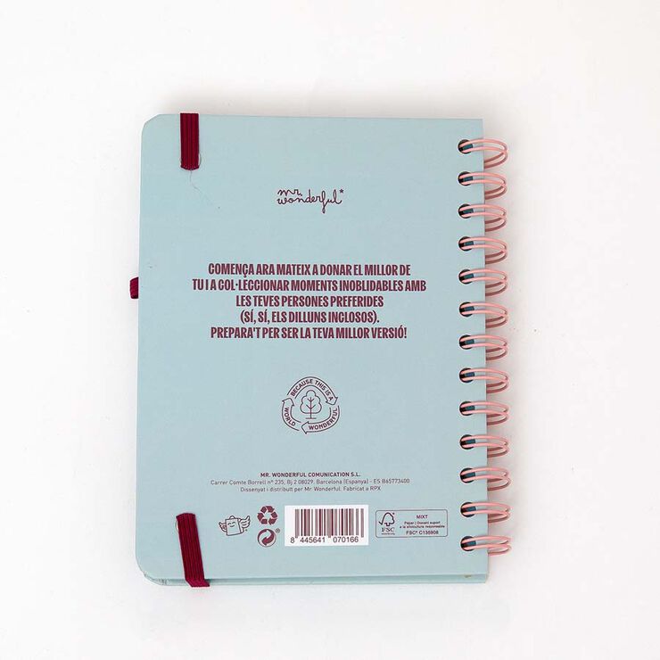 Set Agenda Mr.Wonderful petita sem/vista 2026 cat + Bolígrafo