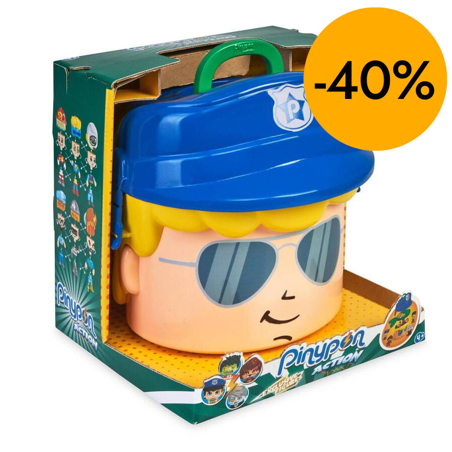 Contenedor Policias y Monstruos Pinypon Action