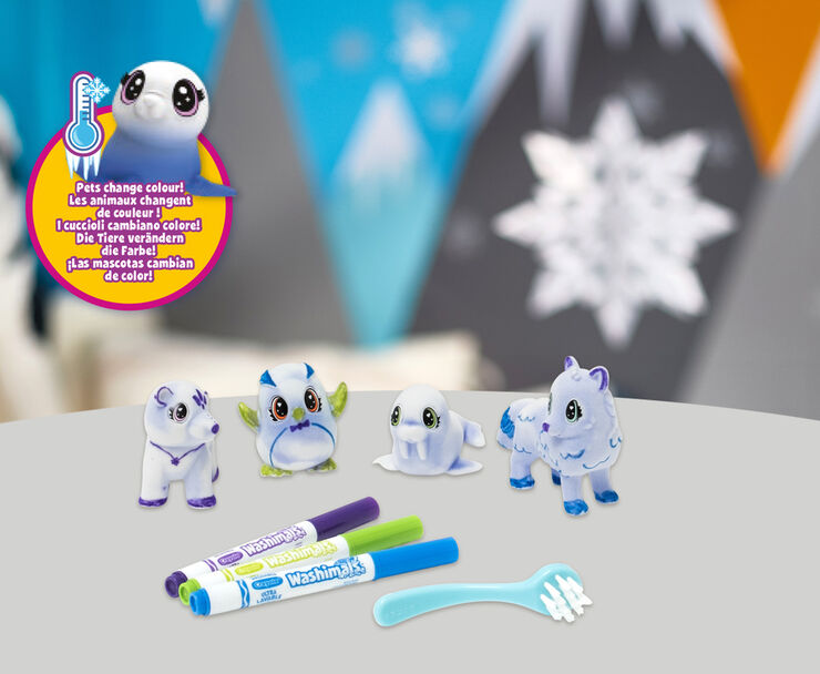 Washimals Polar Set 4 Mascotes Ártic