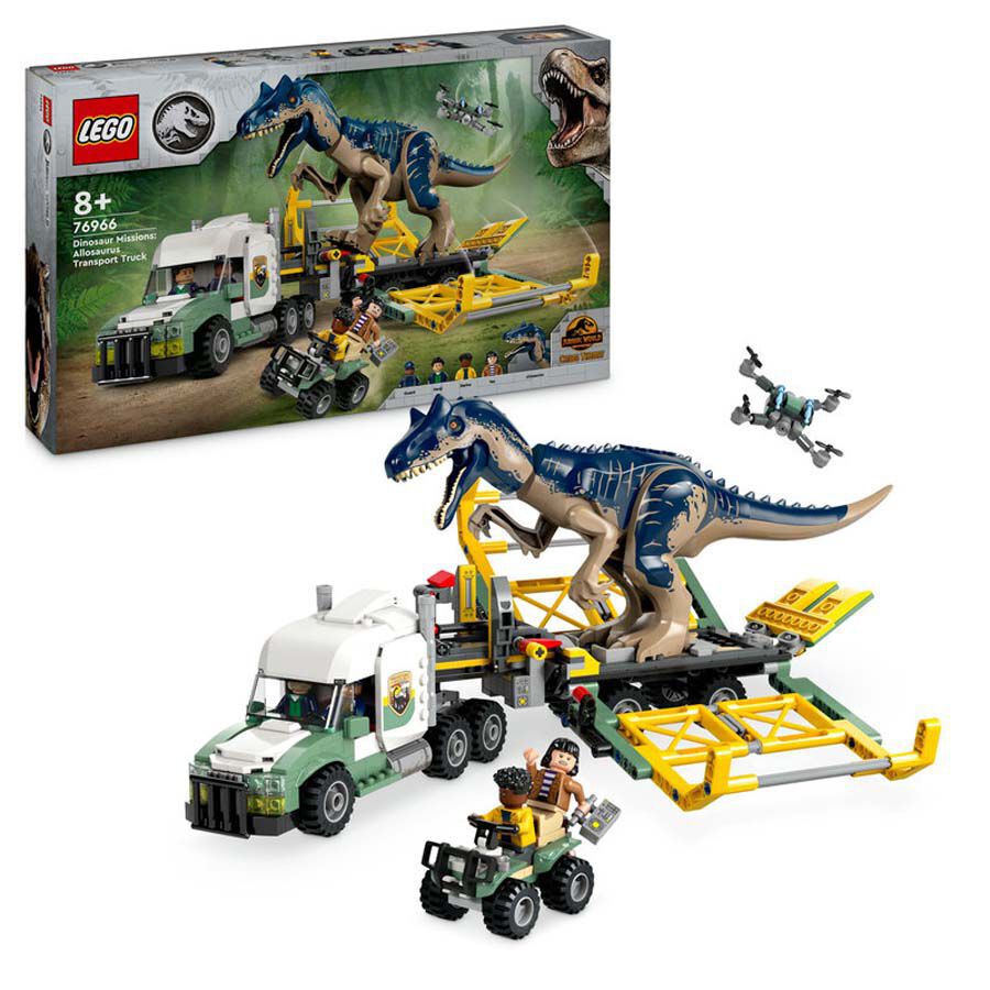 LEGO&reg; Jurassic World Misiones Dinosaurio: Cami&oacute;n de Transporte del Allosaurus 76966