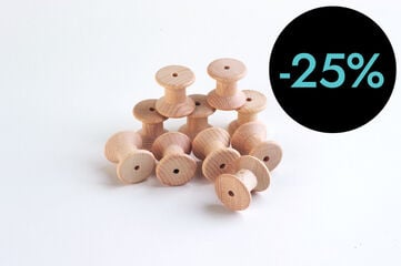 Carrets de fusta natural