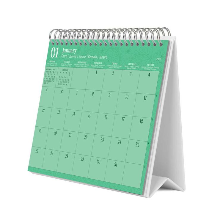 Calendario sobremesa 2026 19,5x16,5 Frida Kahlo