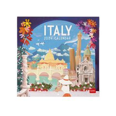 Calendario pared Legami 30X29 2024 Italy