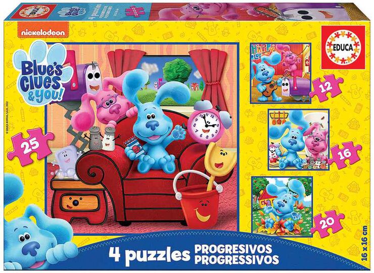 Puzles Progresivos 12-16-20 Las Pistas de Blue