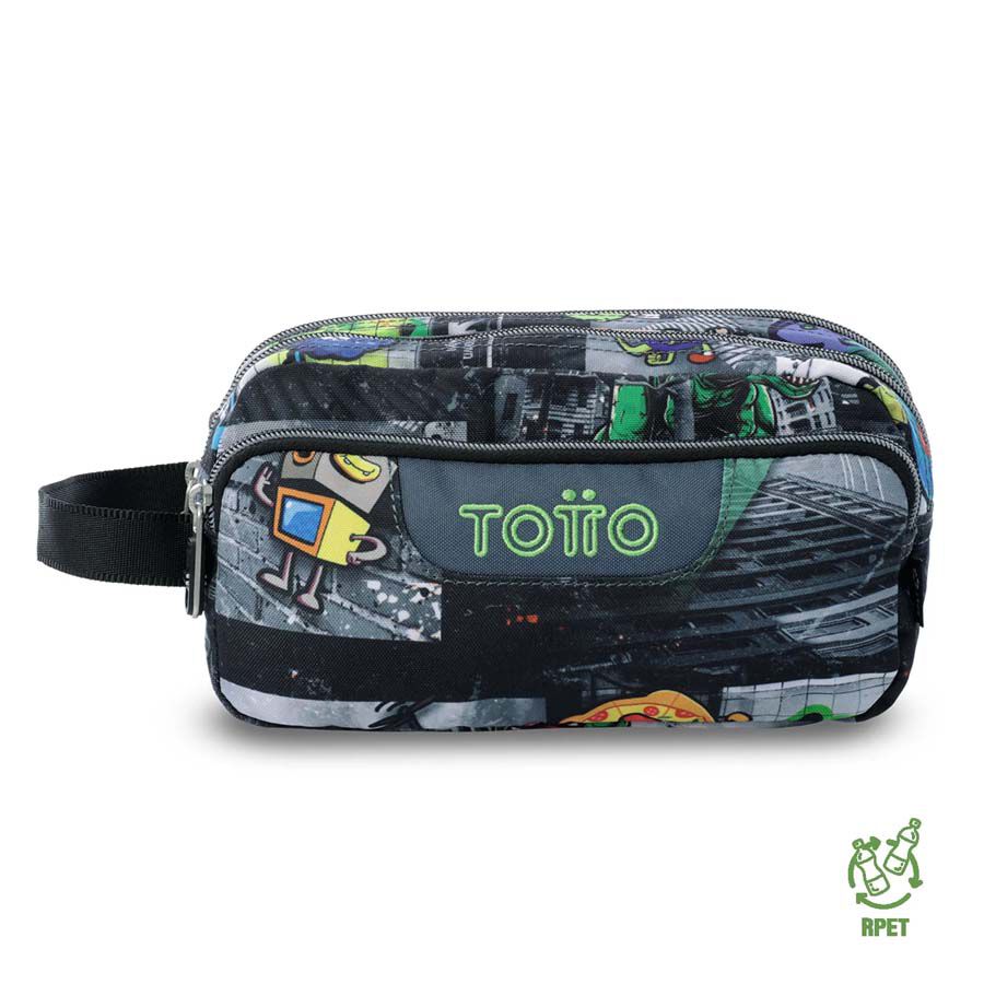 Estuche Totto 3 Cremalleras Rolly