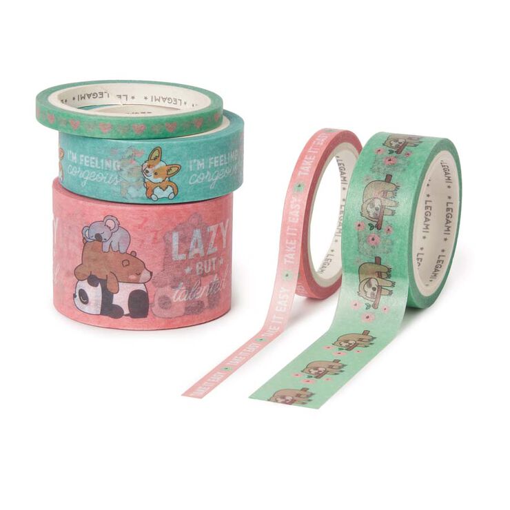 Set Cintas adhesivas Legami Cute Animales 5 unidades