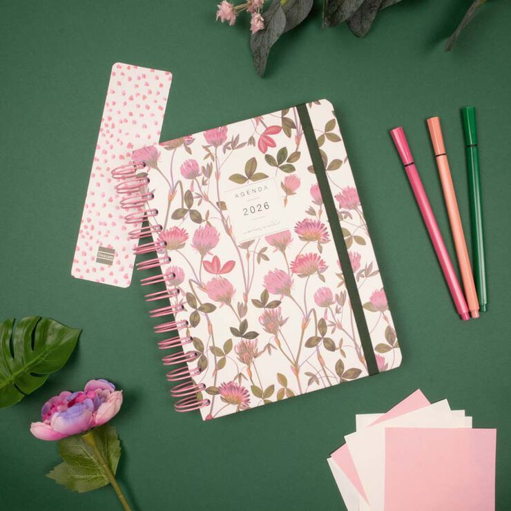 Agenda Finocam Moniquilla E10 1dia/pàg cas 2026 Rosella