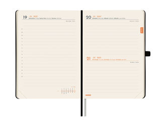 Agenda Finocam Textura D&iacute;a P&aacute;gina 2027 Catal&aacute;n Negro