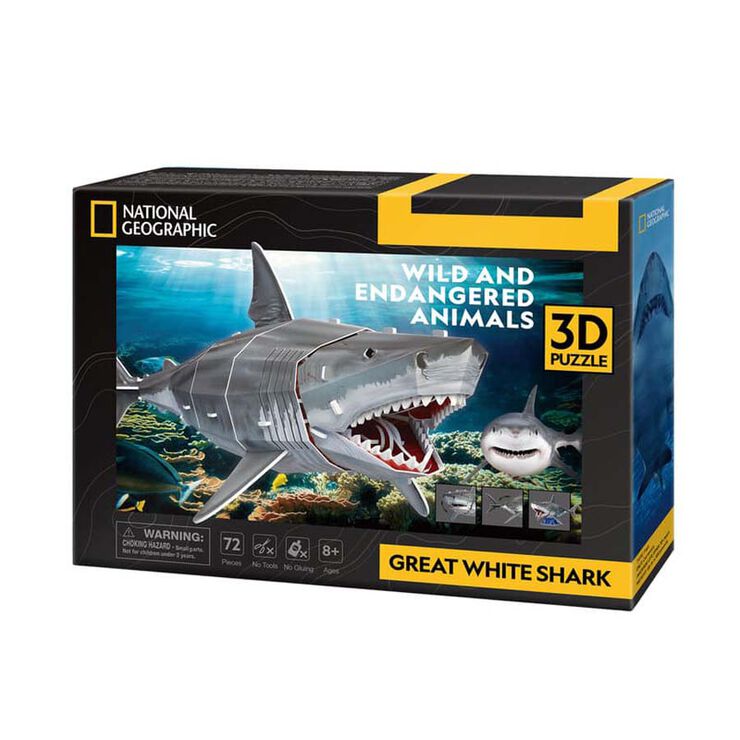 Puzle 3D National Geographic Gran Tauró Blanc