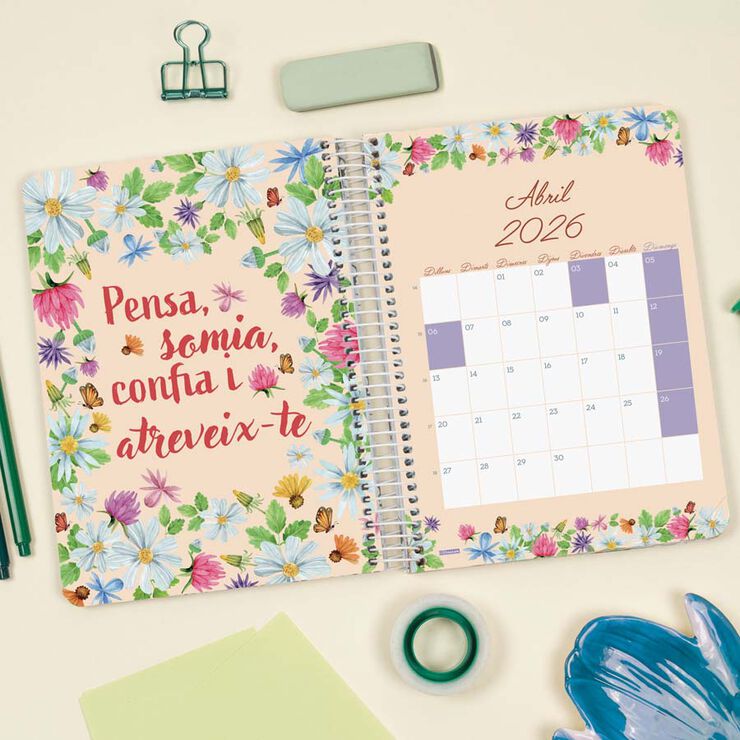 Agenda Finocam 16 mesos Cloe E10 setm/vista cat 2025-26 verd