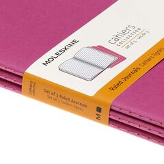 Pack 3 Llibretes Moleskine P Rosa Ratlla