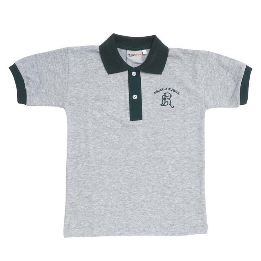 Escola Ribas Polo m&agrave;niga curta Infantil