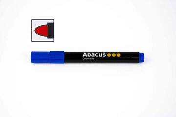 Retolador permanent Abacus punta rodona blau