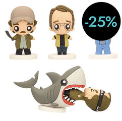 Set 4 Figures Goma Pokis Tiburón