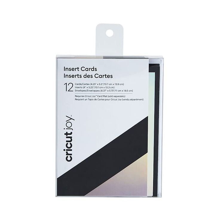 Joy Tarjetas negro y plata 12u