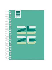 Agenda Finocam escolar Cool 1/8 dia/pàg cat 2025-26 verd