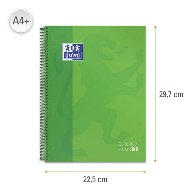 Notebook 1 A4 Tapa Extradura 80F 5X5 Oxford Verd