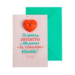 Postal Mr.Wonderful Squishy Me pones el coraz&oacute;n blandito