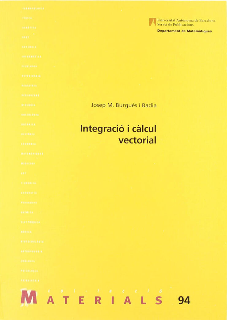 Integració i càlcul vectorial