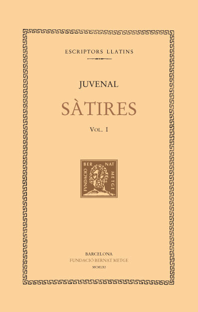 S&agrave;tires, vol. I